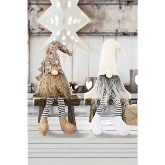 2-Pack Christmas Striped Faceless Gnomes - Picture 2 of 8